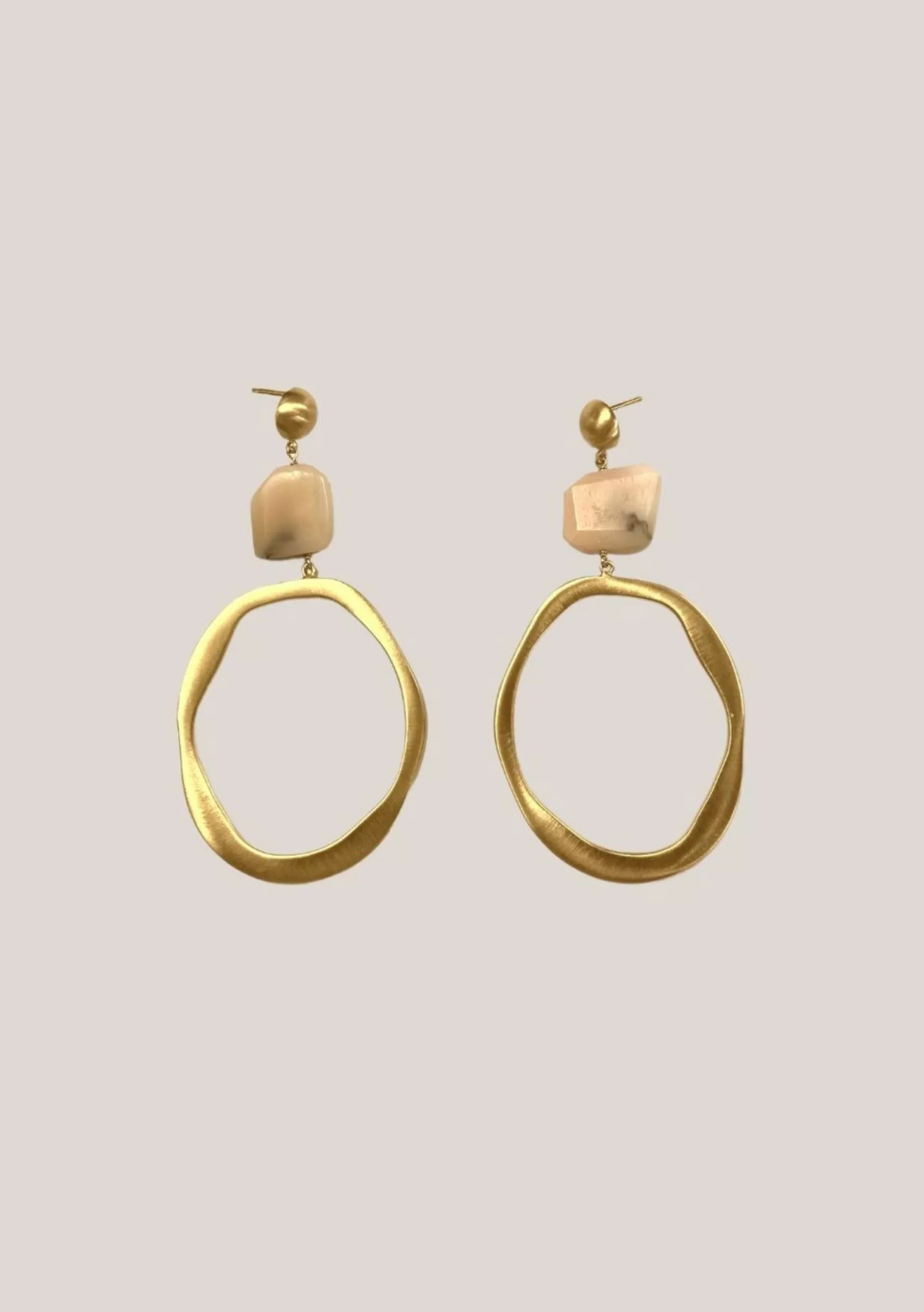 Opalite Hoop Earrings>Flook The Label Fashion